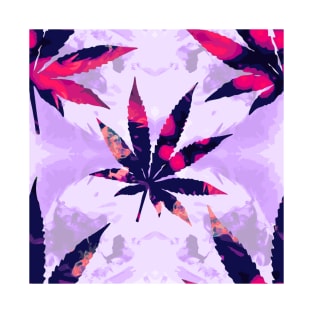 Trippy Marijuana Pattern T-Shirt