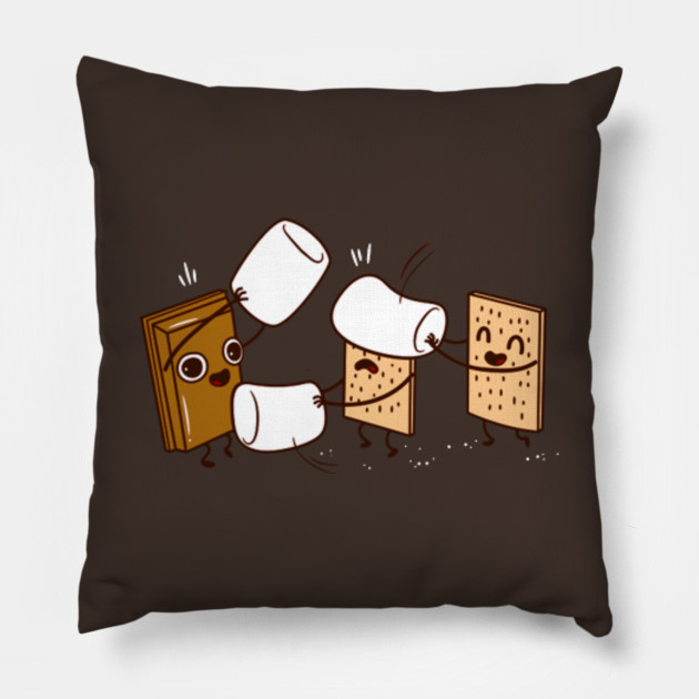 How S Mores Are Made How Smores Are Made Pillow Teepublic