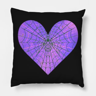 Spider Web Heart V39 Pillow