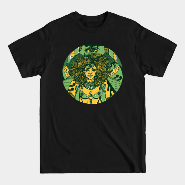 Discover Forrest Green Kemet Warrior - Afro Hair - T-Shirt