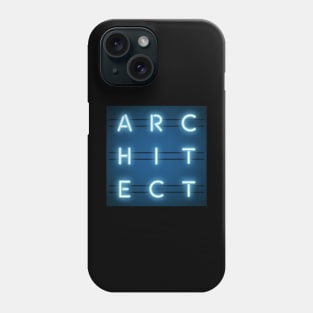 Architect Neon Sign Boxed Typography Phone Case