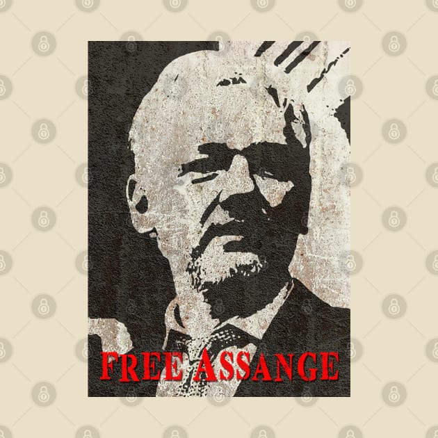 Free Assange by Tainted