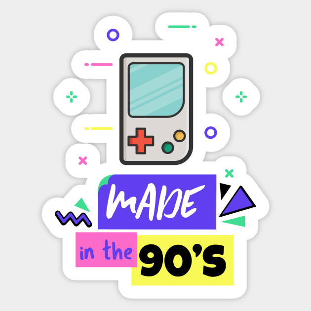 Made In The 90 S Gb Retro Gamers Clothing Sticker Teepublic