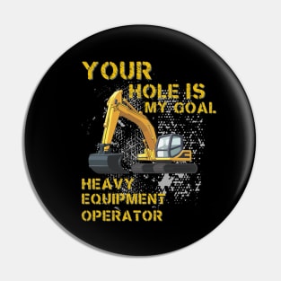 Heavy Equipment Operator Pin