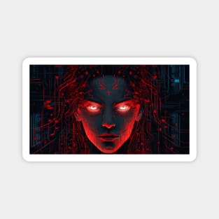 Cypherpunk Evil Cyberpunk AI Magnet