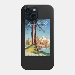 Kandersteg,Switzerland,Ski Poster Phone Case