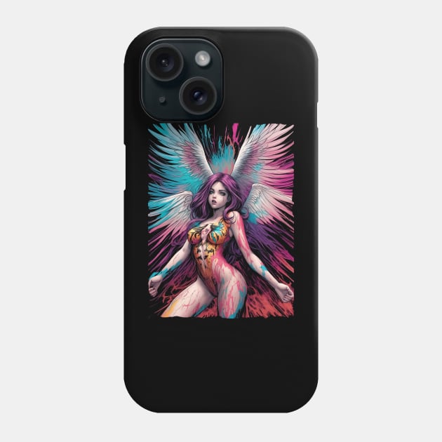 Beautiful comic book style Angel Phone Case by Terror-Fi