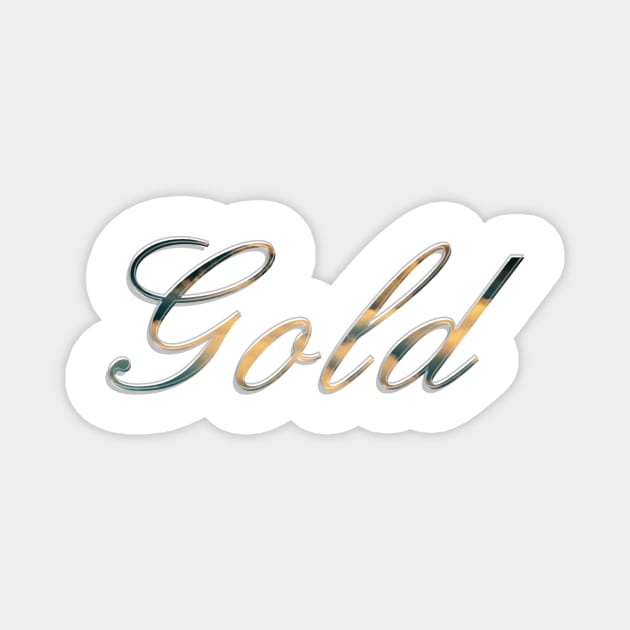 Gold Magnet by afternoontees