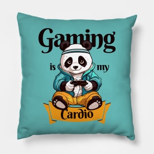 Gaming Panda, Gaming is my cardio Pillow