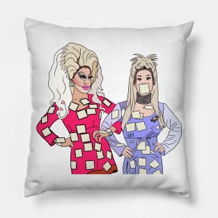 Trixie and Katya Pop Art Pillow