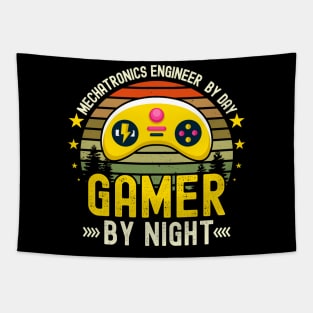 Mechatronic engineer Lover by Day Gamer By Night For Gamers Tapestry