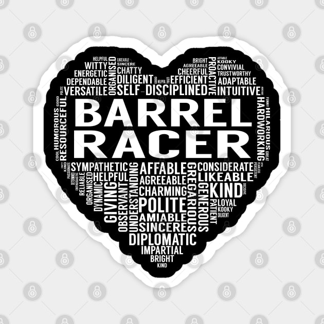 Barrel Racer Heart Magnet by LotusTee