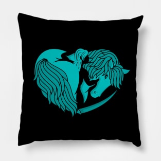 Women and horse Pillow