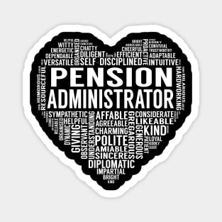 Pension Administrator Heart Magnet