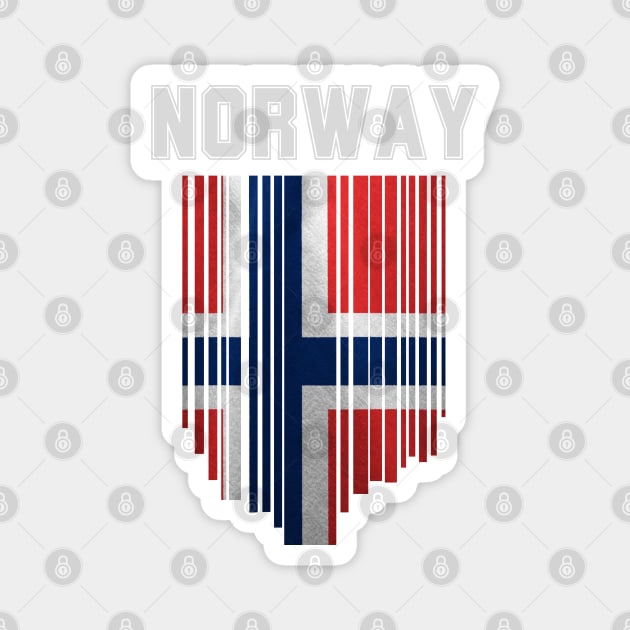 Norway flag, norwegian flag Magnet by eka123