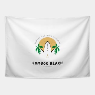 Summer vacation paradise Lombok beach tshirt Tapestry