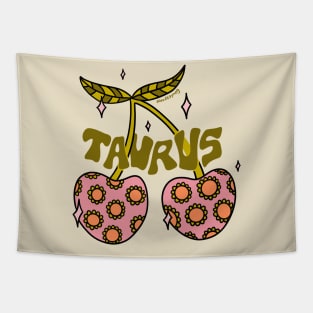 Taurus Cherries Tapestry