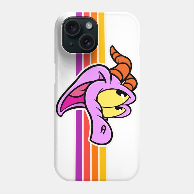 Happy little purple dragon of imagination Phone Case by EnglishGent