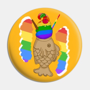 Pride Taiyaki Ice cream-Gay/LGBT flag Pin