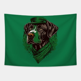 Pointer Dog St. Patrick's day Tapestry