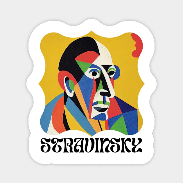 Igor Stravinsky Magnet by Cryptilian