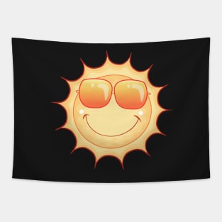 Smiling Cartoon Sun Tapestry