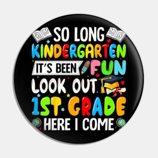 Kids Kids So Long Kindergarten Graduation 1st Grade  2 Pin