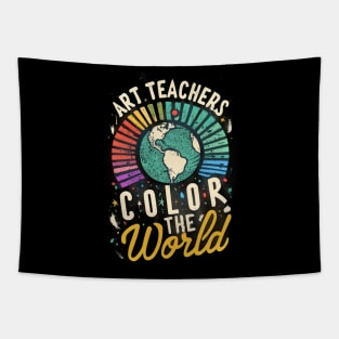 Art Teachers color the world Tapestry