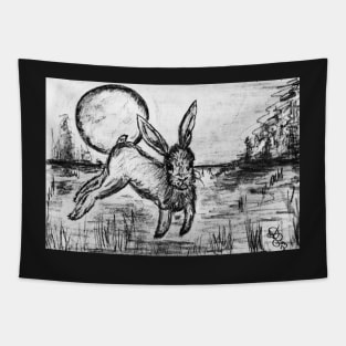 Moonlight Binky Bunny Tapestry