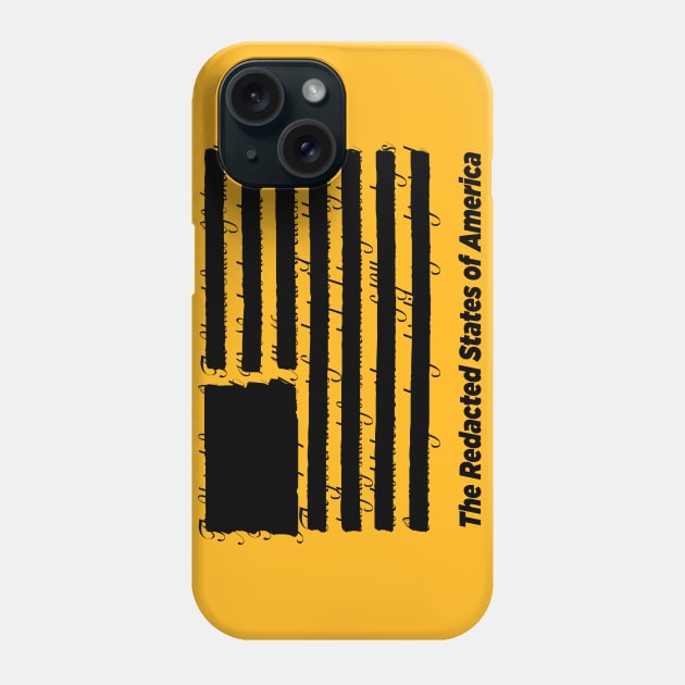 Redacted States of America Phone Case by Alema Art