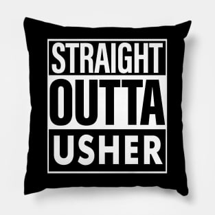 Usher Name Straight Outta Usher Pillow