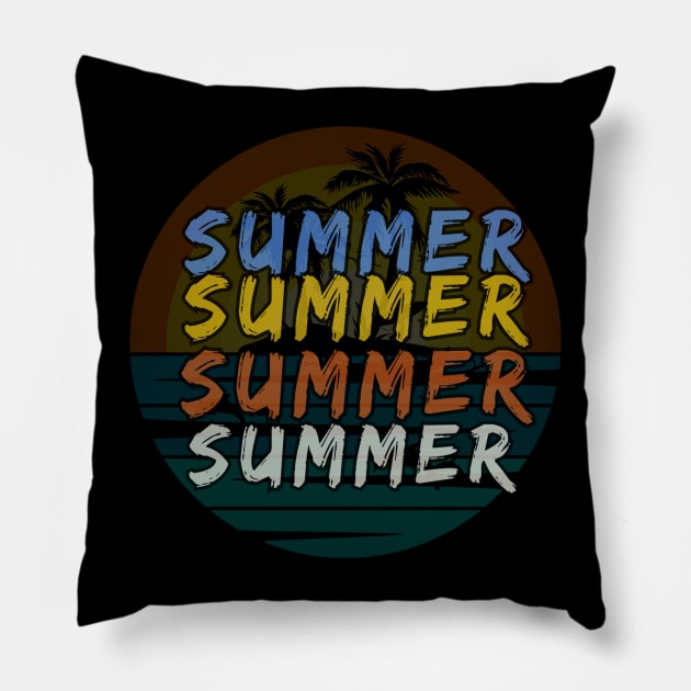 Summer Sunset Pillow by mebcreations