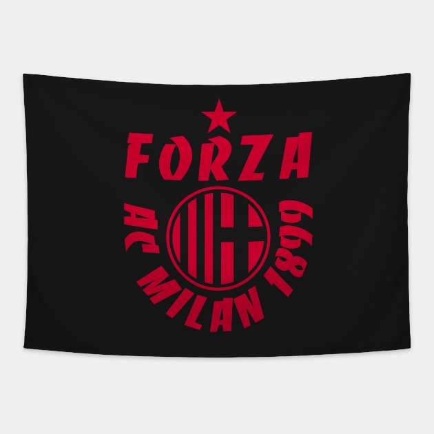 Forza Milano Tapestry by lounesartdessin