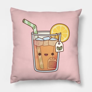 Cute Iced Lemon Tea Drink Pillow