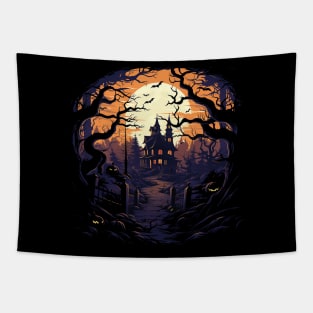 spooky house Tapestry