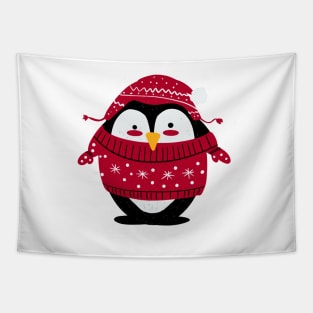 cute winter baby Penguin Tapestry