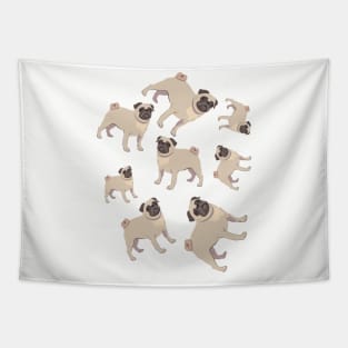 Pug Love T-shirts Tapestry