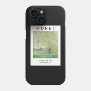Claude Monet The Willows 1880 Painting Phone Case