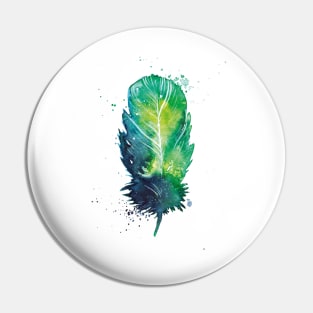 Boho Pastel Feather Design Pin