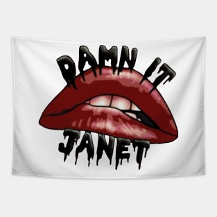 Damn it janet lip Tapestry