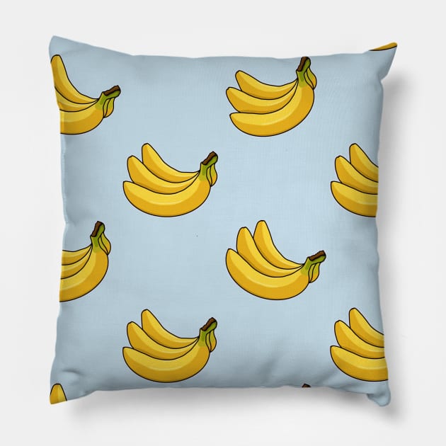 Going Bananas! Banana pattern Pillow by AlmightyClaire