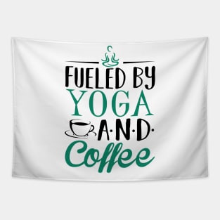 Fueled by Yoga and Coffee Tapestry