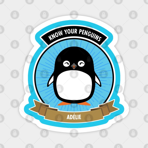 Adélie Penguin - Know Your Penguins Magnet by Peppermint Narwhal