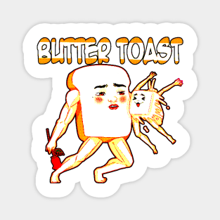 Butter toast retro Magnet