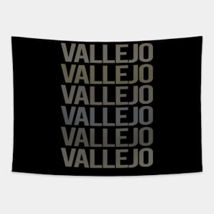 Gray Text Art Vallejo Tapestry