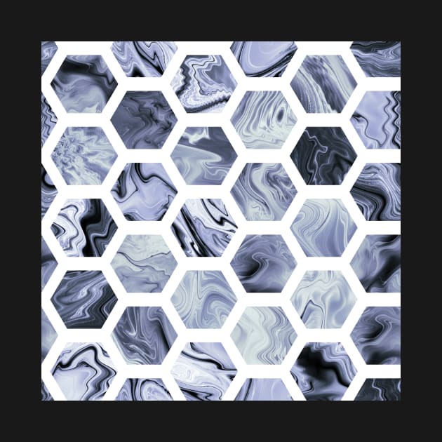 Grey hexagons by krinichnaya