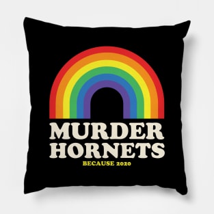 Murder Hornets Rainbow 2020 Pillow