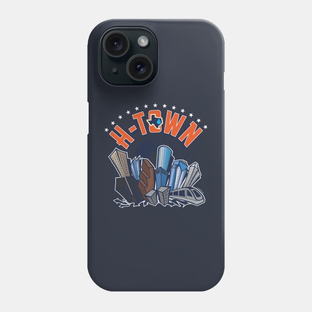 H-TOWN music Phone Case by Jay's Tees