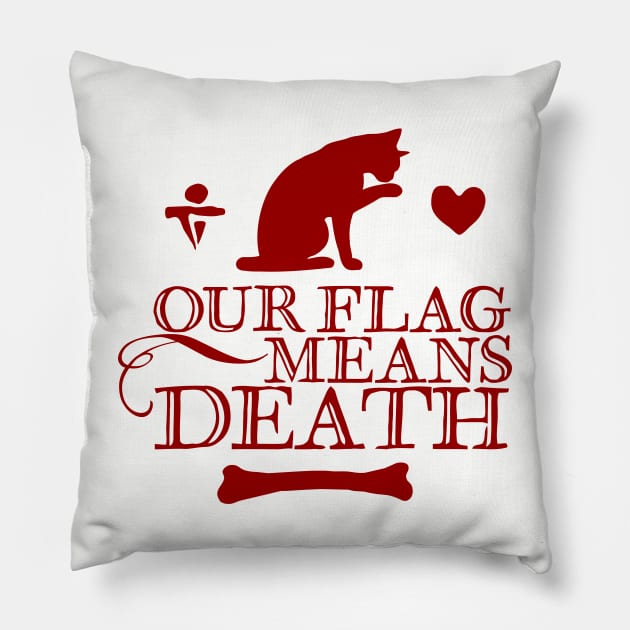 Our Flag Means  Death Pillow by Vault Emporium