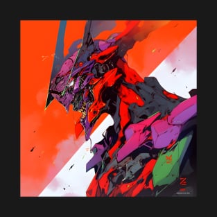 Discover Apocalyptic Anime Art and Surreal Manga Designs - Futuristic Illustrations Inspired by Neon Genesis Evangelion T-Shirt